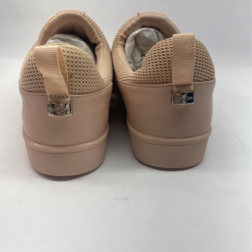 Calvin Klein Womens Irah Comfort Sneaker Dusty Pink Hook & Loop Sheer Satin 9 M - Picture 3 of 12
